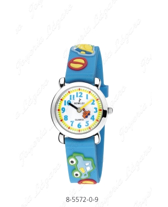 NOWLEY RELOJ KIDS CELESTE COCHES LOCOS