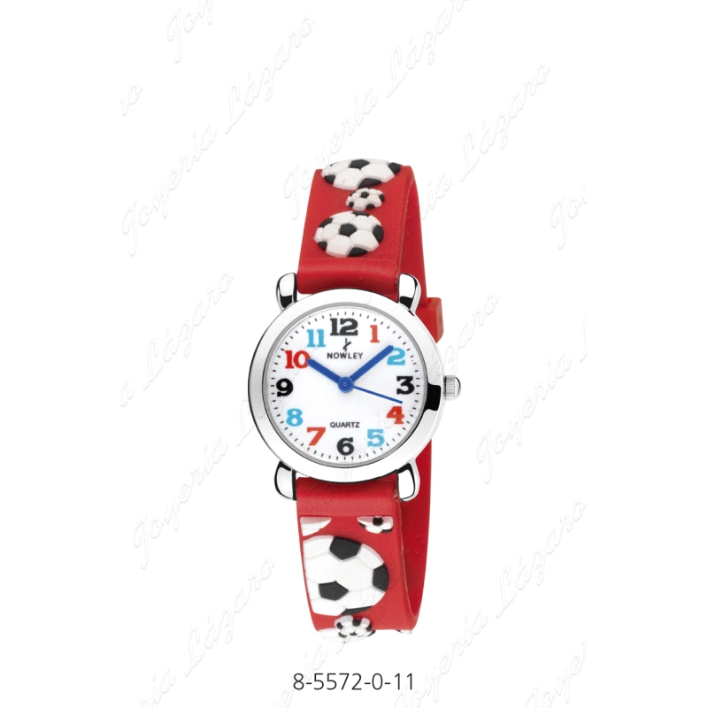 NOWLEY RELOJ KIDS ROJO FUTBOL