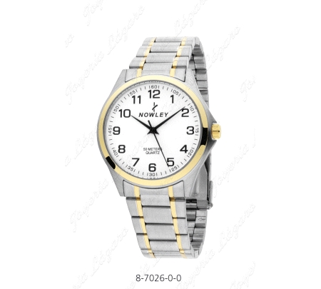 NOWLEY RELOJ CLASSIC CABALLERO BICOLOR ACERO
