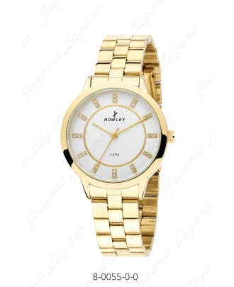 NOWLEY RELOJ CHIC SEÑORA DORADO