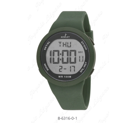 NOWLEY RELOJ DIGITAL RACONG VERDE MILITAR