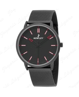 NOWLEY RELOJ CABALLERO  ESTERILLA NEGRO ESFERA NEGRA