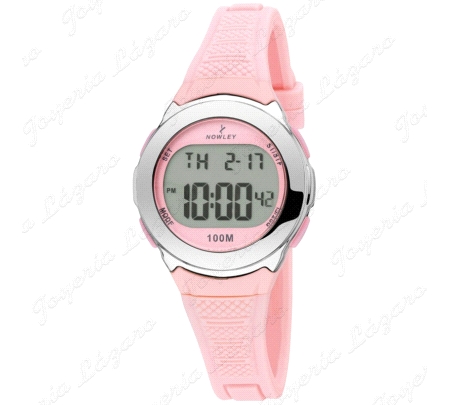 NOWLEY RELOJ RACING DIGITAL ROSA