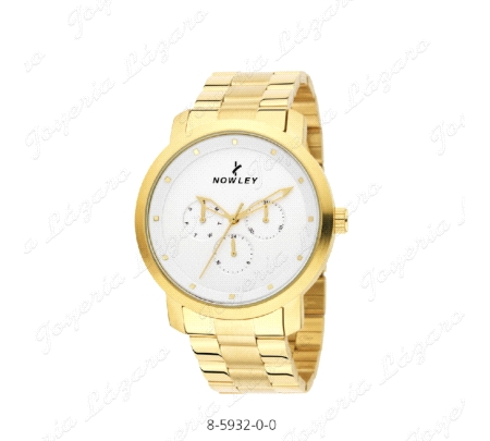 RELOJ NOWLEY CABALLERO DORADO
