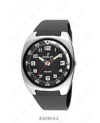 RELOJ NOWLEY RACING CAB. NEGRO/ACERO