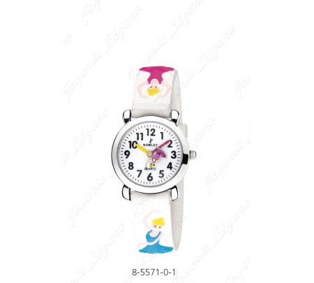 RELOJ NOWLEY KIDS LAPIZ BLANCO BAILARINAS