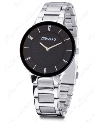 DUWARD RELOJ CABALLERO ACERO ELEGANCE SETAELE ESF. NEGRA PLANO