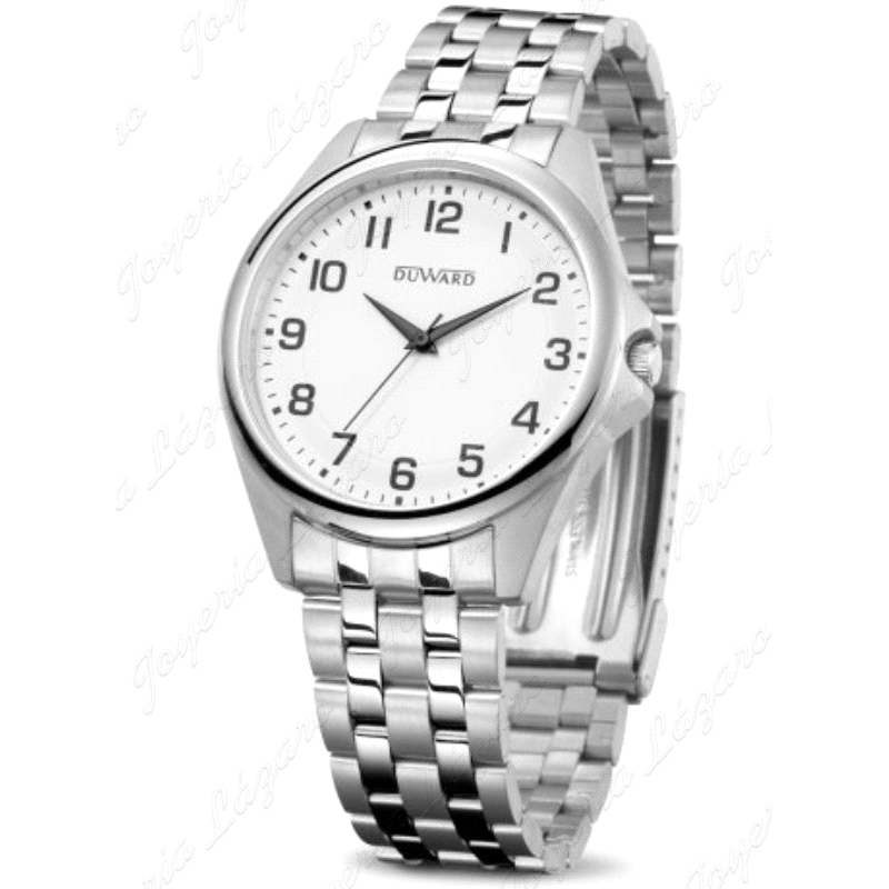 DUWARD RELOJ CABALLERO ELEGANCE NKECHA ACERO ESFERA BLANCA