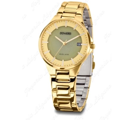 DUWARD RELOJ SRA. DORADO SOLAR ELEGANCE ELEGANS