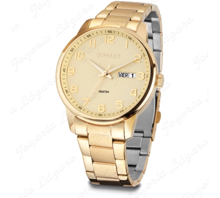 DUWARD RELOJ CABALLERO ACERO DORADO ESF. CHAMPAN