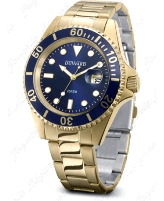 DUWARD RELOJ CABALLERO DORADO SPORT STORM BISEL Y ESF. AZUL