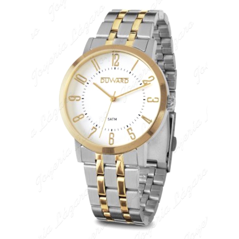 DUWARD RELOJ CABALLERO ACERO BICOLOR ELEGANCE SIK