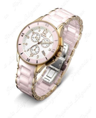 DUWARD RELOJ DIPLOMATIC SRA. CERAMICA +ACERO ROSA