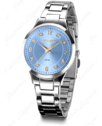 DUWARD RELOJ LADY JIN ACERO ESFERA AZUL