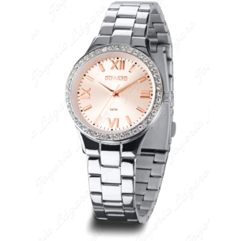 MUJER MUJERDiámetro 32,00mmGrosor 8,35mmBrazalete ACEROFunciones 2/3 AGUJASCaja ACERO 316LEstanqueidad 5 ATMPeso 67,70 gCristal 