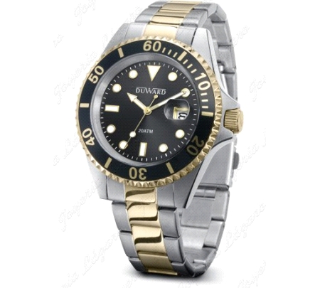 DUWARD RELOJ CAB. SPORT STORM BICOLOR, ESFERA NEGRA