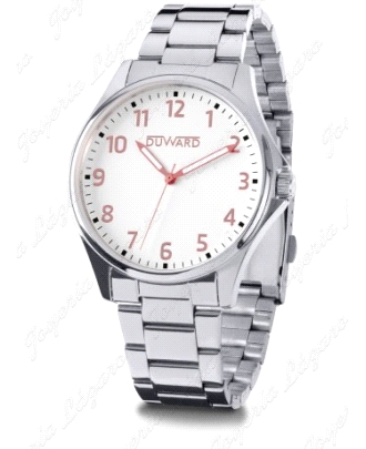 DUWARD RELOJ CAB. ACERO/BLANCO Nº ROSAS ELEGANCE STIVOL
