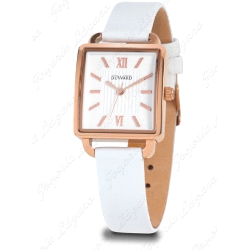 DUWARD RELOJ SRA.  LADY MOSALI CORREA PIEL BLANCO