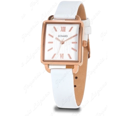 DUWARD RELOJ SRA.  LADY MOSALI CORREA PIEL BLANCO