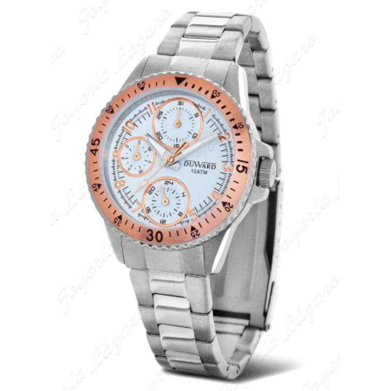 RELOJ DUWARD CADETE BLACO ROSADO(PUL?)