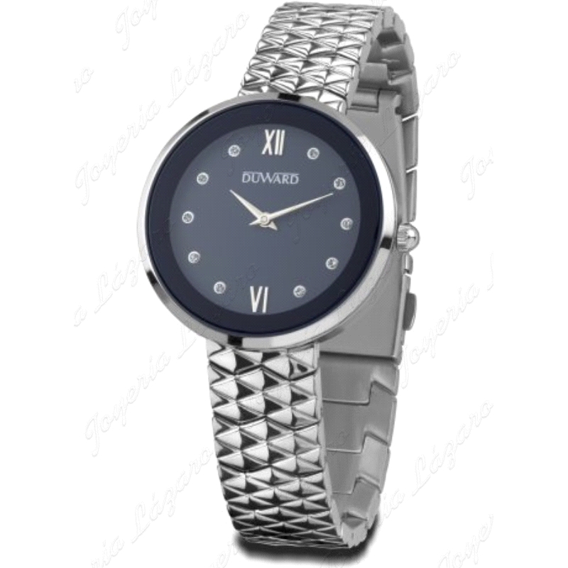 RELOJ DUWARD SRA. AZUL ACERO