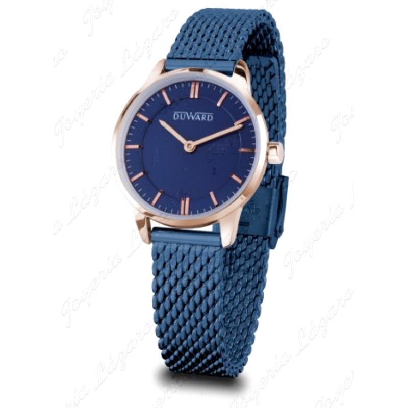RELOJ DUWARD SRA. AZUL ROSADO