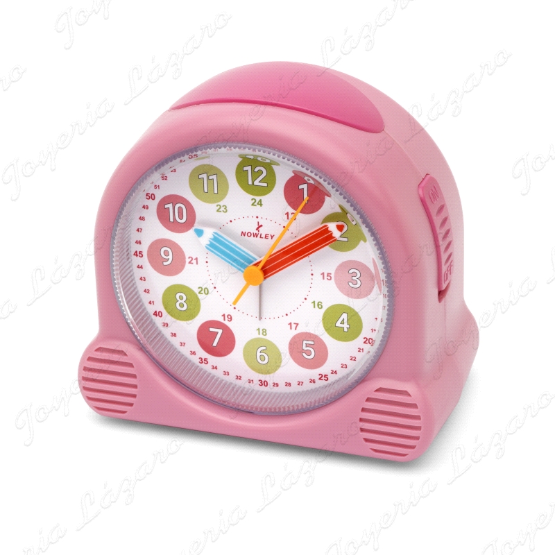 DESPERTADOR RELOJ INFANTIL ROSA