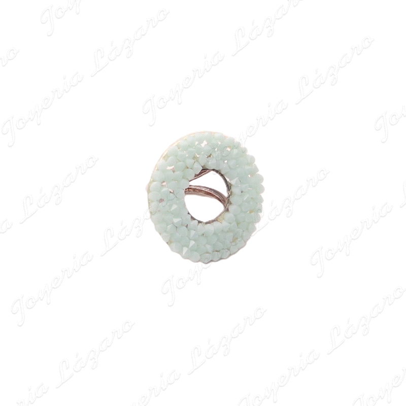 PLATA/SWAROVSKI SORTIJA TURQUE