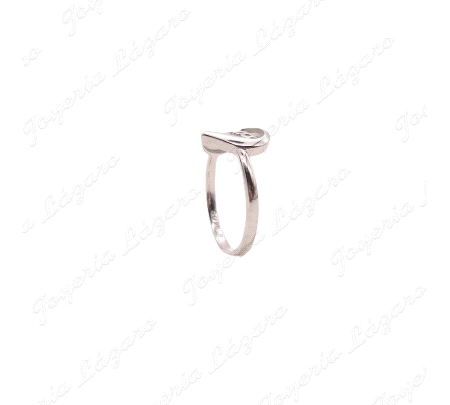 SORTIJA PLATA CORAZON CALADO LETRAS MAMA