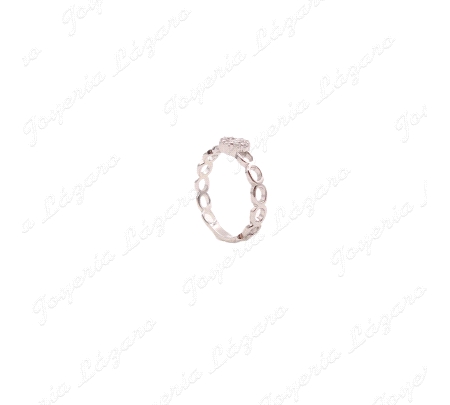 SORTIJA PLATACINTO CIRCULOS CUAJO CIRCO FLOR