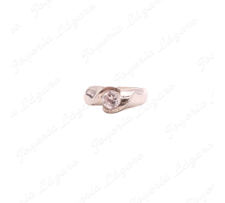 SORTIJA PLATA ENGASTE ENVOLVENTE