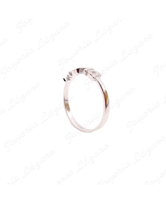 SORTIJA PLATA MAMA LETRAS A CON CIRCO.