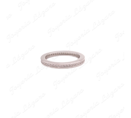 SORTIJA PLATA ALIANZA CIRCONITA EN CARRIL