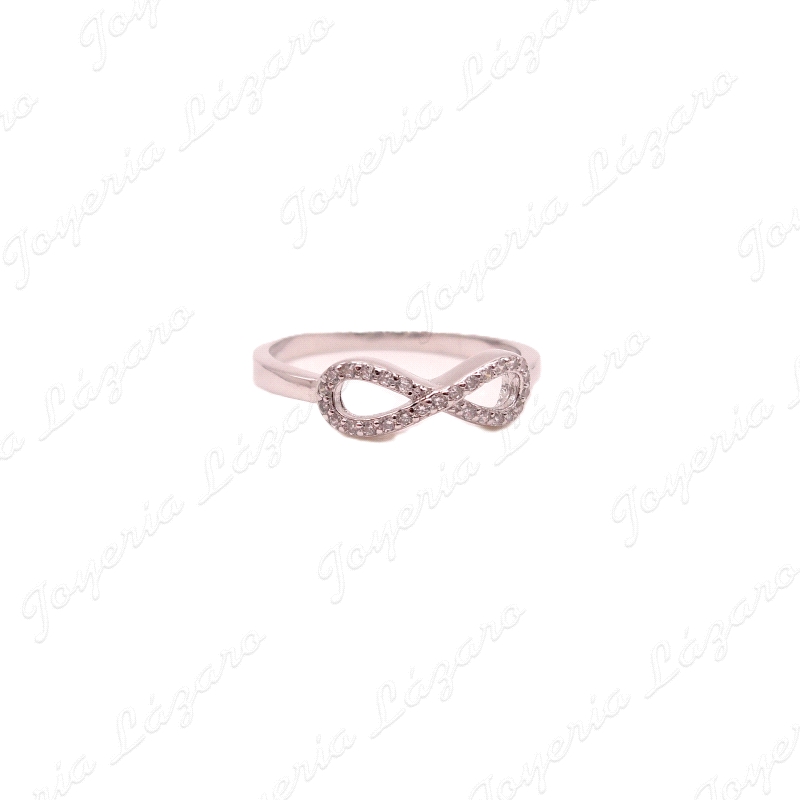 SORTIJA PLATA INFINITO CIRCONITAS