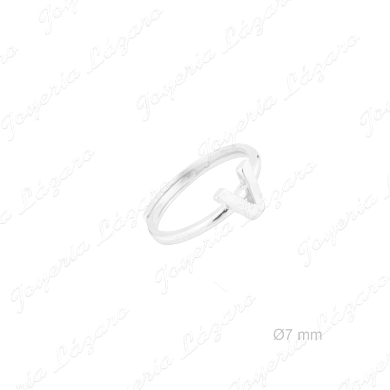 SORTIJA PLATA LETYRA V