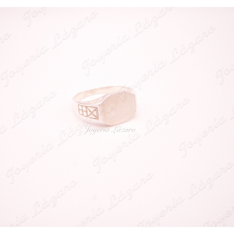 PLATA SORTIJA  SELLO CADETE