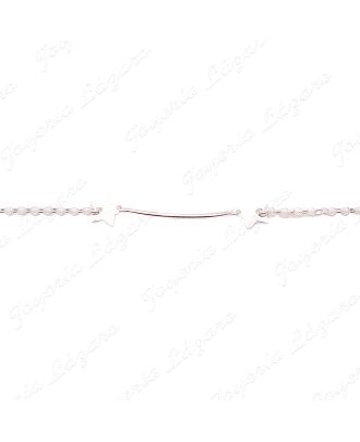 PULSERA PLATA  BARRITA 2 ESTRELLAS