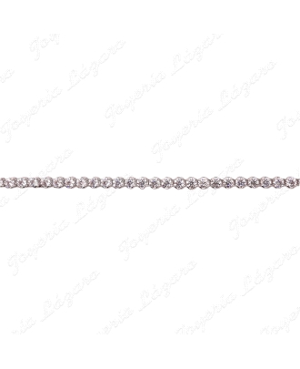 PULSERA PLATA CIRCONITAS BOCELADAS ARTICULADAS