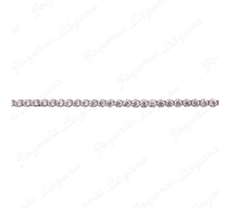 PULSERA PLATA CIRCONITAS BOCELADAS ARTICULADAS