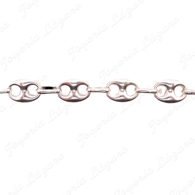 PULSERA PLATA CALABROTE GRANDE 15X11MM