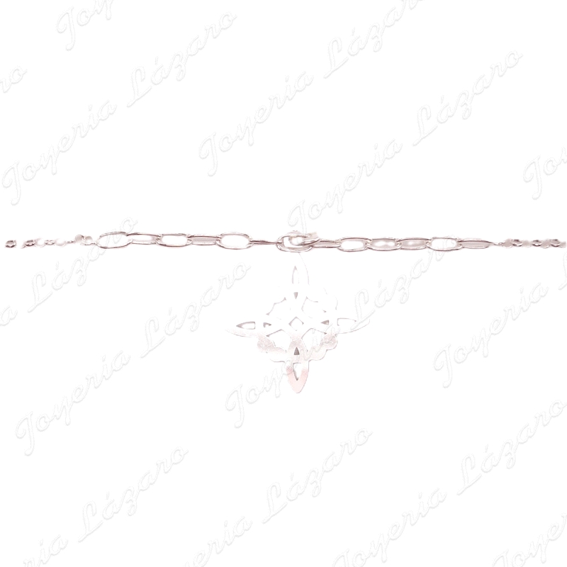 PULSERA PLATA  NUDO DE BRUJA