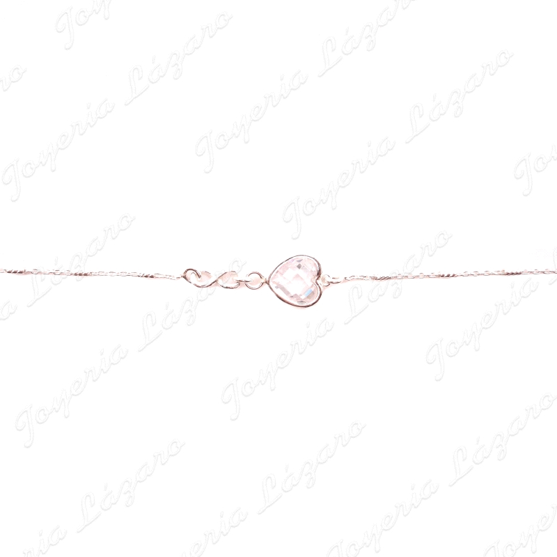PULSERA PLATACIRCO CORAZON+ INFINITO SILUETA