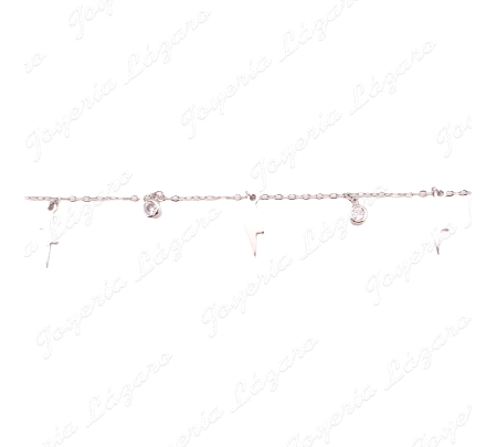 PULSERA PLATA RAYOS+CUAJOS CIRCO