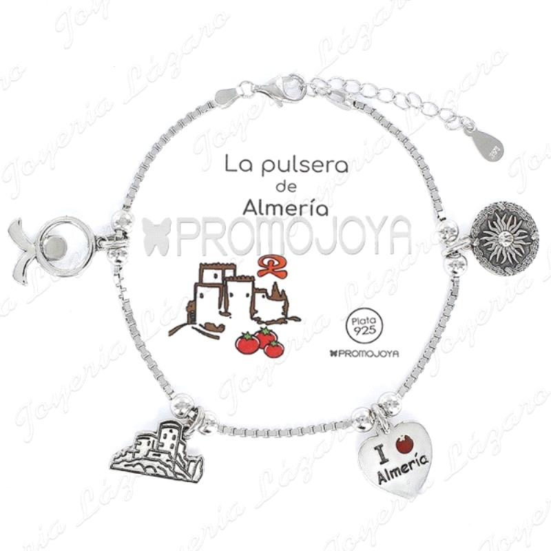 PULSERA PLATA  ERES LO MAS PROVINCIA ALMERIA