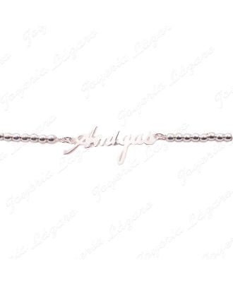 PULSERA PLATA AMIGAS