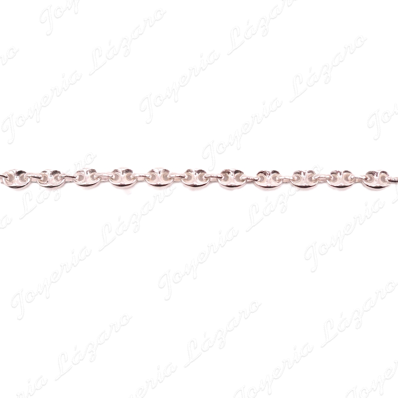 PULSERA PLATA CALABROTE 8X6MM