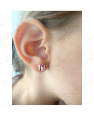 PEND. PRES. PLATA CAJA REGALO NAVIDAD 7X8