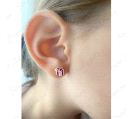 PEND. PRES. PLATA CAJA REGALO NAVIDAD 7X8