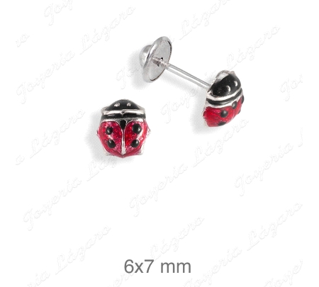 PEND. TORN. PLATA MARIQUITA ROJA