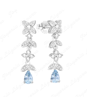 PEND. LARGOS PLATA 3 FLORES+LAGRIMA CIRCO AGUA C. PRES.